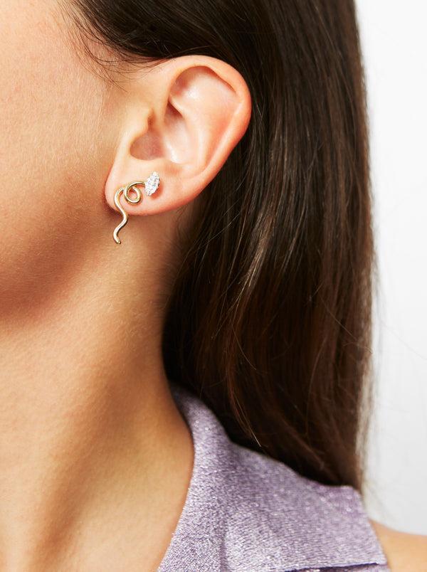 Bea Bongiasca VINE PAVÈ EARRINGS ~ IN MARQUISE SHAPE