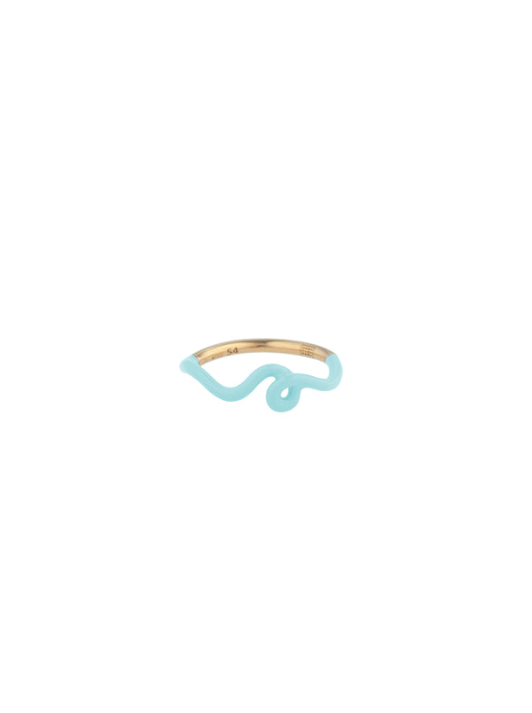 bea bongiasca WAVE STACKING RING ~ IN BLUE IRIS