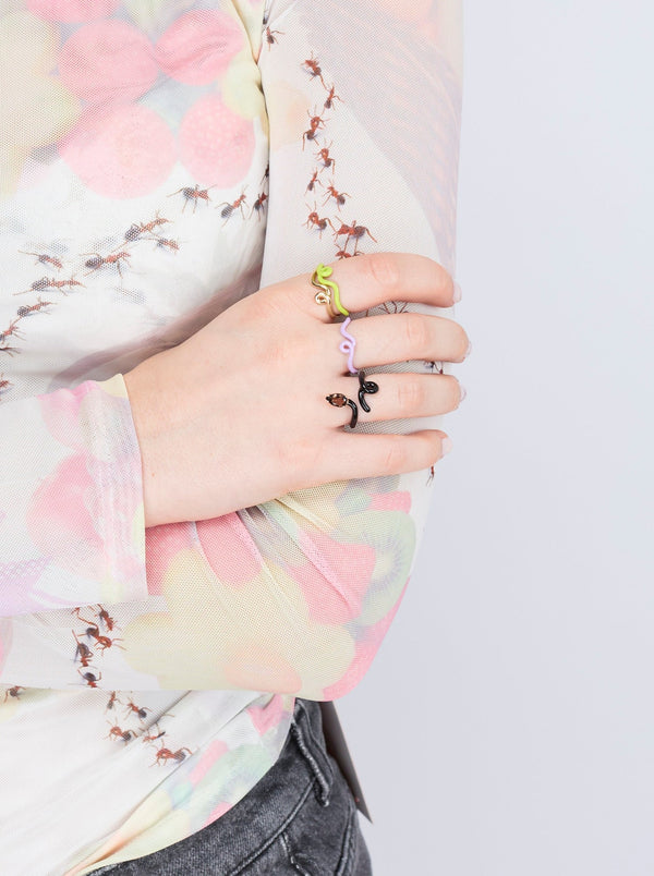 Bea Bongiasca WAVE STACKING RING ~ IN WISTERIA