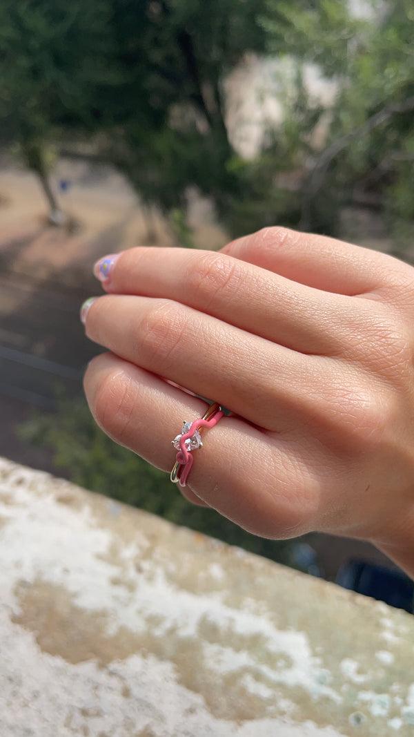 Bea Bongiasca COMPOSABLE DIAMOND RING WITH HEART-SHAPED DIAMOND