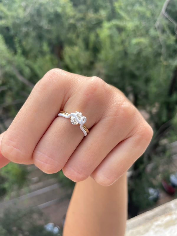 Bea Bongiasca COMPOSABLE DIAMOND RING WITH OVAL-SHAPED DIAMOND