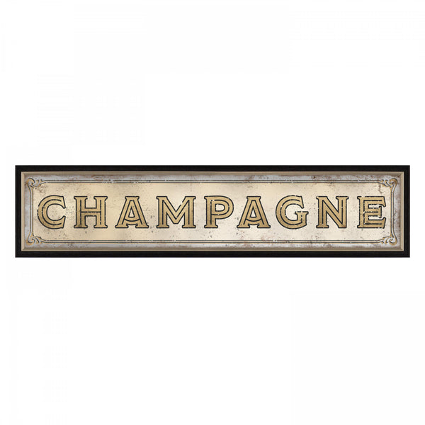 Beau Monde Art Marketing Champagne Decorative Wall Mirror