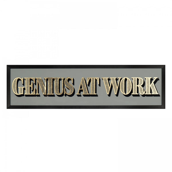 Beau Monde Art Marketing ‘Genius At Work’ Wall Art - 15 X 55cm