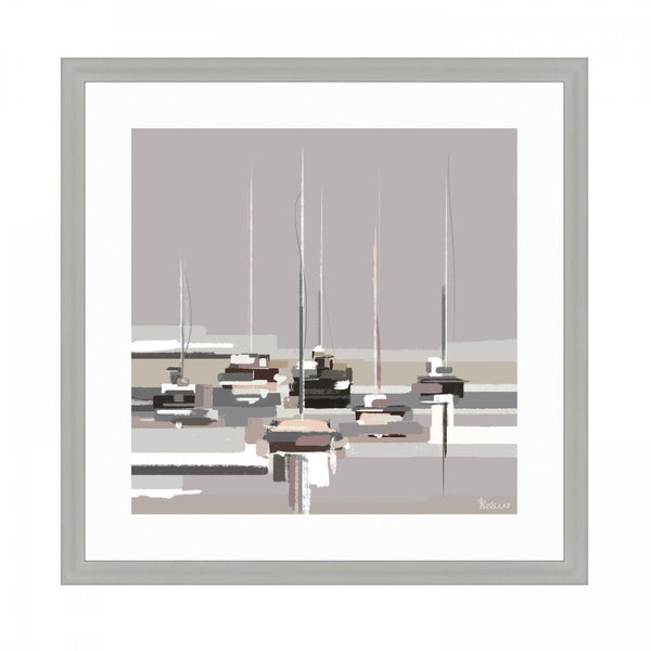 beau monde Art Marketing ‘Morning Wharf’ Framed Art Print