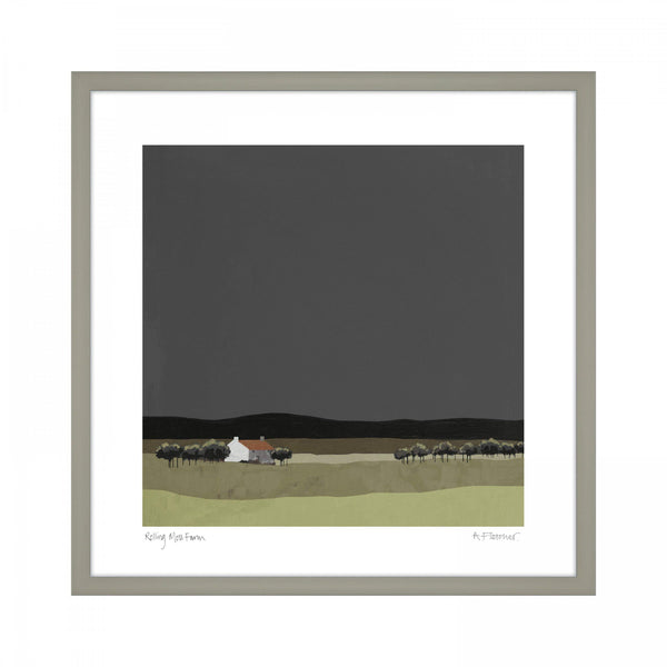 beau monde Art Marketing ‘Rolling Moss Farm’ Wall Art - 50 x 50cm