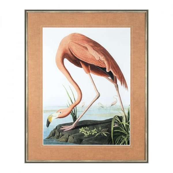 beau monde Art Marketing ‘Vintage Flamingo’ Wall Art - 101 x 81cm