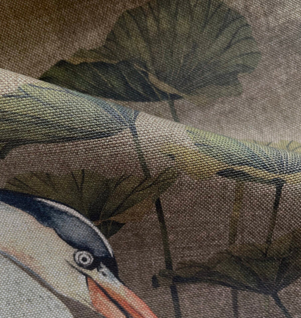 Beau Monde Avalana Golden Orient Natural Linen Fabric