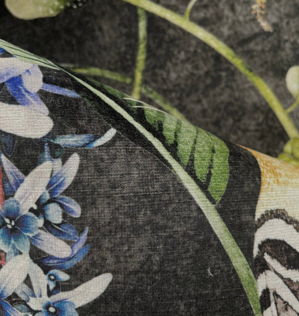 Beau Monde Avalana Hoopoe Garden Recycled Velvet Fabric