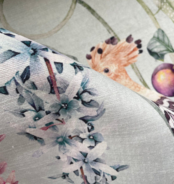 Beau Monde Avalana Hoopoe Garden Recycled Velvet Fabric