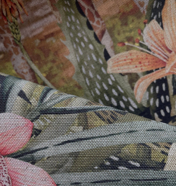 beau monde Avalana Savanna Sunrise Natural Linen Fabric