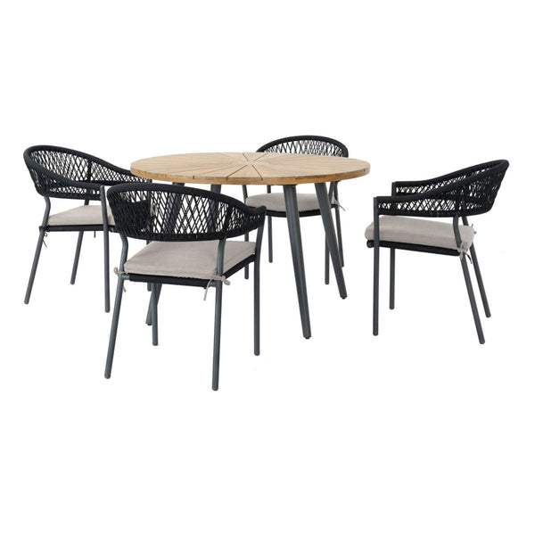 Beau Monde Beau&Co Bazel Outdoor 4 Seater Dining Set