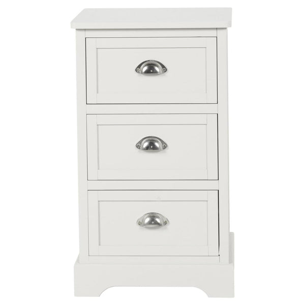 beau monde Beau&Co Bjarke Linen Pine Wood 3 Drawer Tall Unit