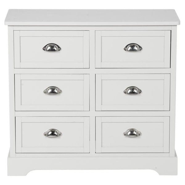 beau monde Beau&Co Bjarke Linen Pine Wood 6 Drawer Unit