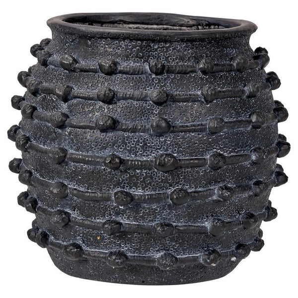 Beau Monde Beau&Co Black Bobble Fibrestone Decorative Planter Large