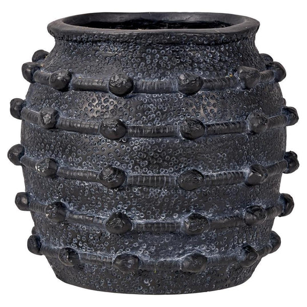 beau monde Beau&Co Black Bobble Fibrestone Decorative Planter