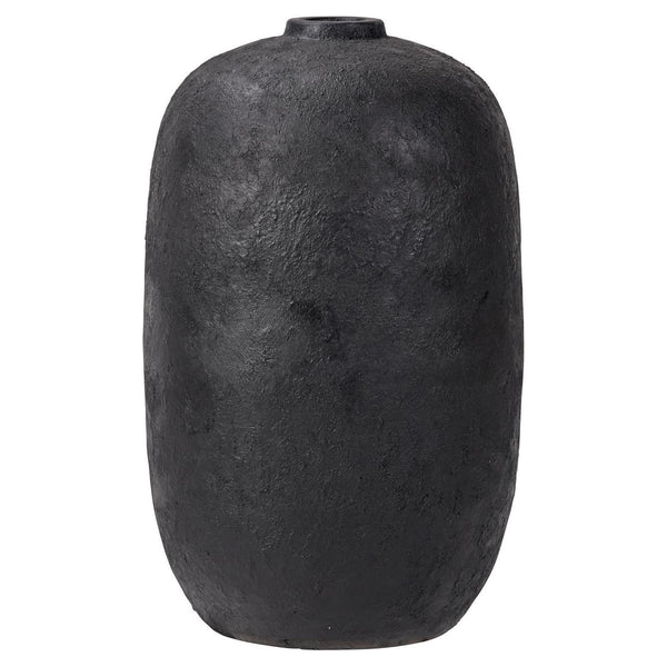 Beau Monde Beau&Co Black Fibrestone Decorative Vase Tall