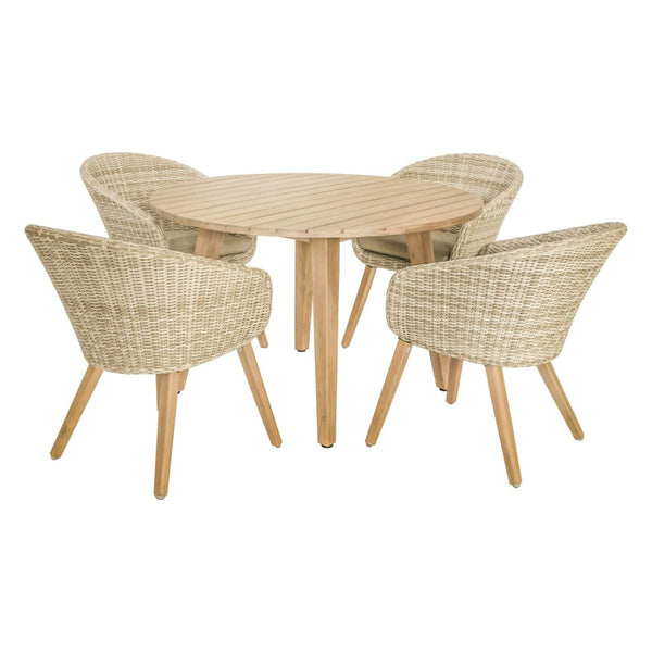 beau monde Beau&Co Cabon Outdoor 4 Seater Dining Set