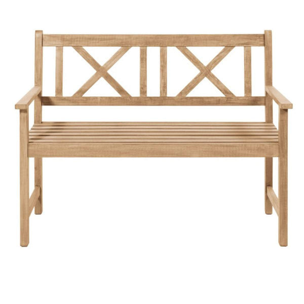 Beau Monde Beau&Co Cambridge Light Teak Outdoor 2 Seater Bench