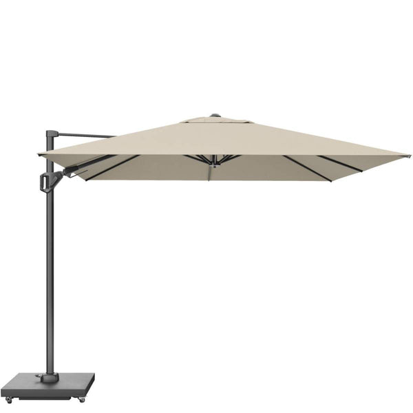 beau monde Beau&Co Challenger T2 3.5 x 2.6m Rectangular Champagne Free Arm Parasol