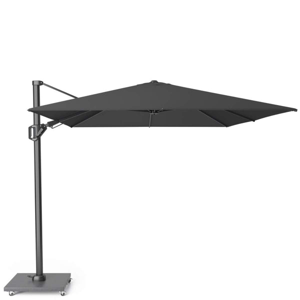 Beau Monde Beau&Co Challenger T2 3.5 X 2.6m Rectangular Premium Faded Black Free Arm Parasol