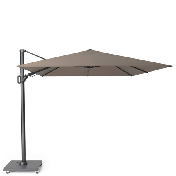 beau monde Beau&Co Challenger T2 3.5 x 2.6m Rectangular Premium Havana Taupe Free Arm Parasol