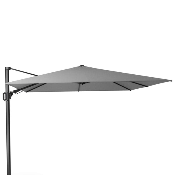 Beau Monde Beau&Co Challenger T2 3m Square Premium Manhattan Grey Free Arm Parasol