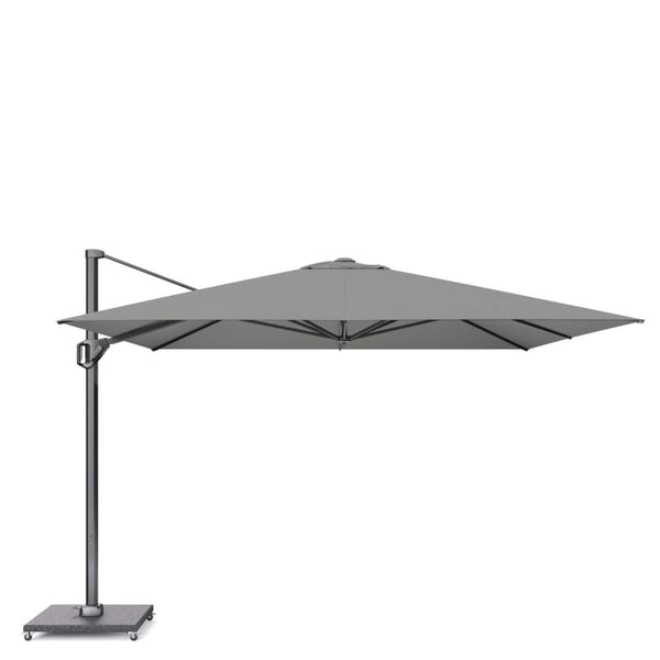 beau monde Beau&Co Challenger Telescopic T1 3.5m Square Manhattan Grey Parasol