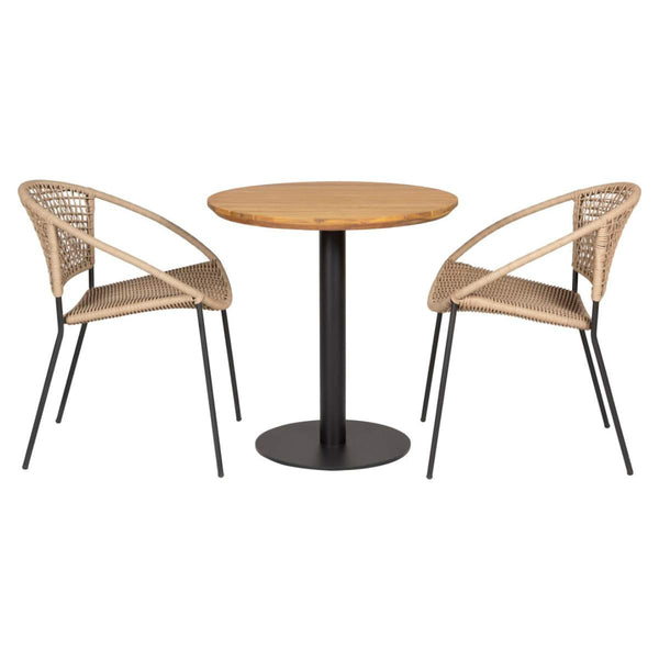 Beau Monde Beau&Co Dakota Natural Wheat Outdoor Bistro Set