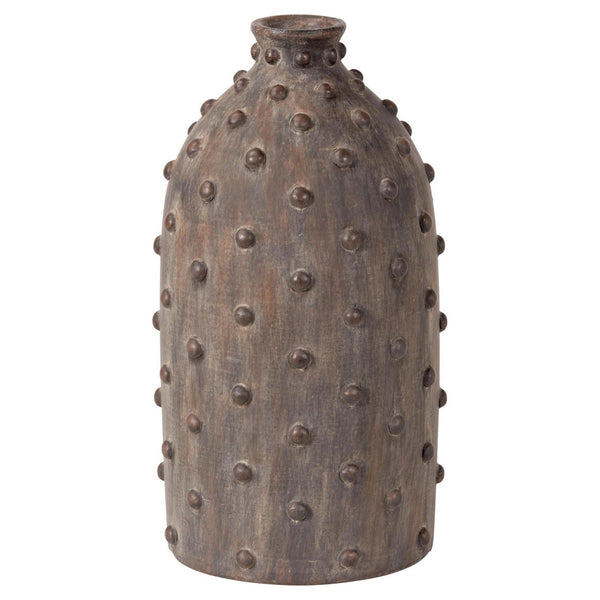 beau monde Beau&Co Freja Textured Dot Grey Stoneware Vase