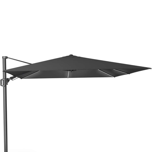beau monde Beau&Co Glow Challenger T2 3m Square Premium Faded Black Free Arm Parasol