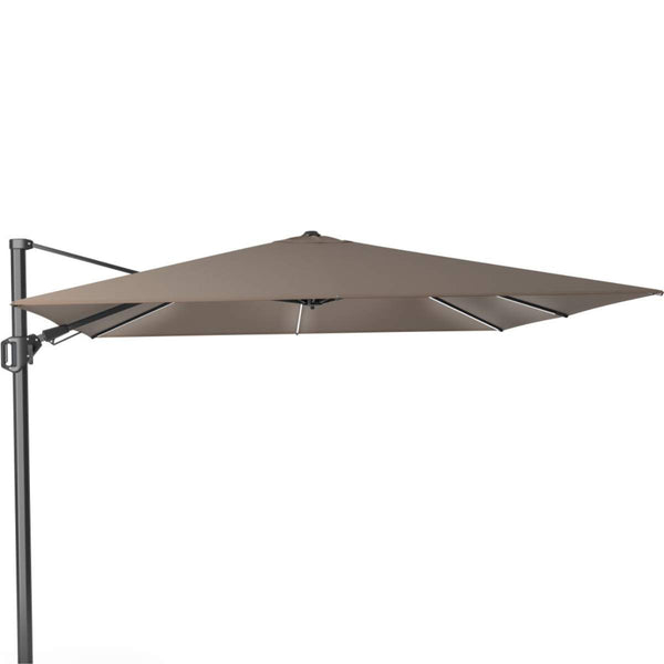 beau monde Beau&Co Glow Challenger T2 3m Square Premium Havana Taupe Free Arm Parasol