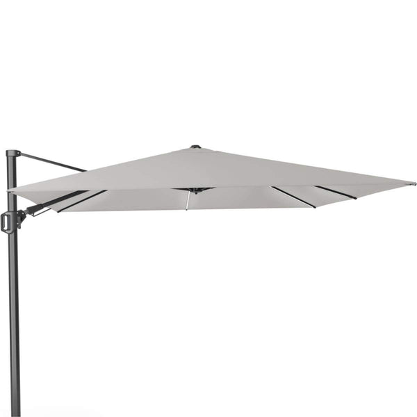 Beau Monde Beau&Co Glow Challenger T2 3m Square Premium Manhattan Grey Free Arm Parasol