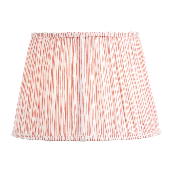 Beau Monde Beau&Co Jesper Cinnamon Stripe Mushroom Pleat Tapered Lampshade