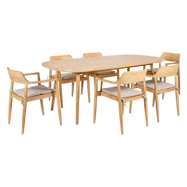 beau monde Beau&Co Salita Outdoor 6 Seater Dining Set