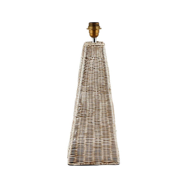 beau monde Beau&Co Seacomb Rattan Pyramid Table Lamp Base