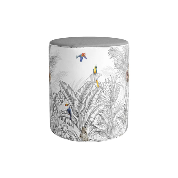 Beau Monde Adawall Homeware Tropical Birds Pouf