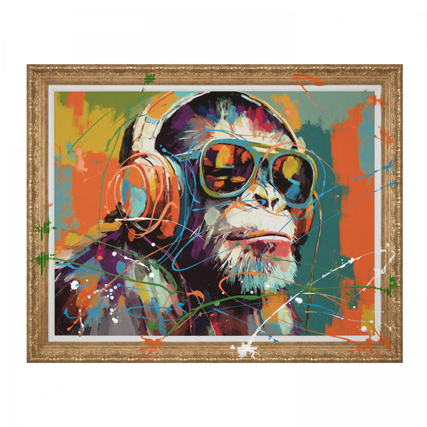 Beau Monde Art Marketing 'Chillin' Chimp' Framed Art