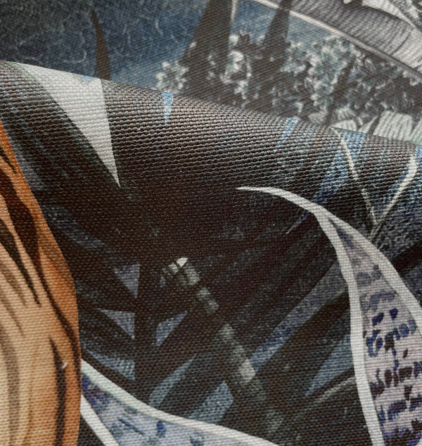 Beau Monde Avalana Caspian Oyster Linen Fabric