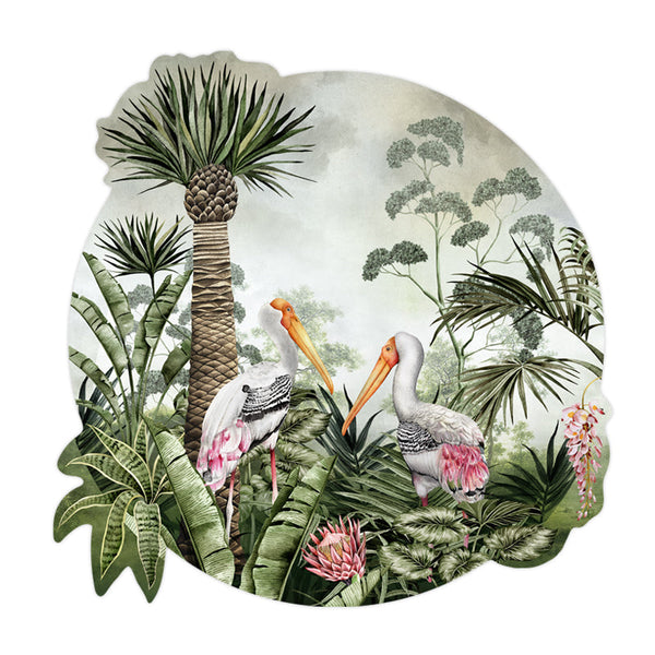 beau monde Avalana Caspian Stork Wall Decal