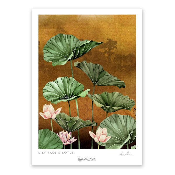 beau monde Avalana Lily Pads Art Print