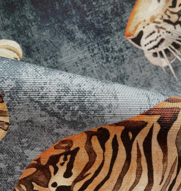 Beau Monde Avalana Tigress Oyster Linen Fabric