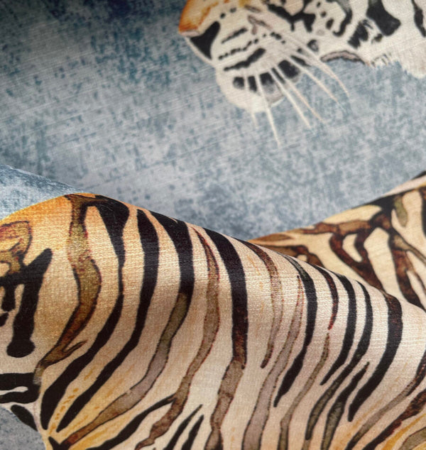 Beau Monde Avalana Tigress Recycled Velvet Fabric