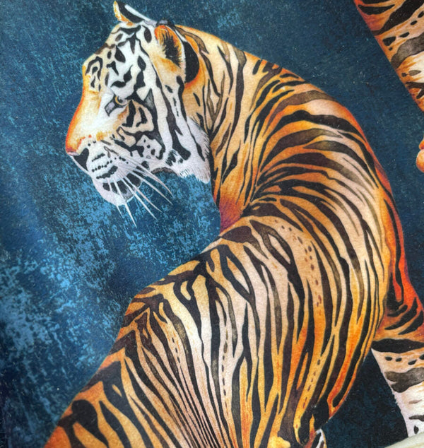 Beau Monde Avalana Tigress Shimmer Velvet Fabric