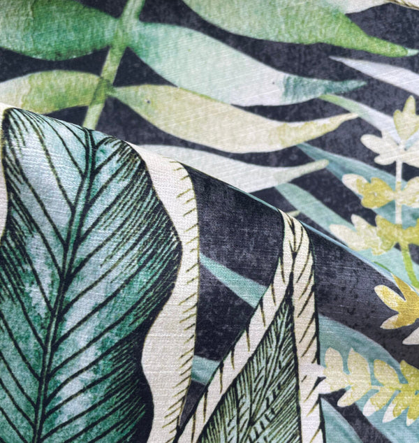 Beau Monde Avalana Tropics Recycled Velvet Fabric