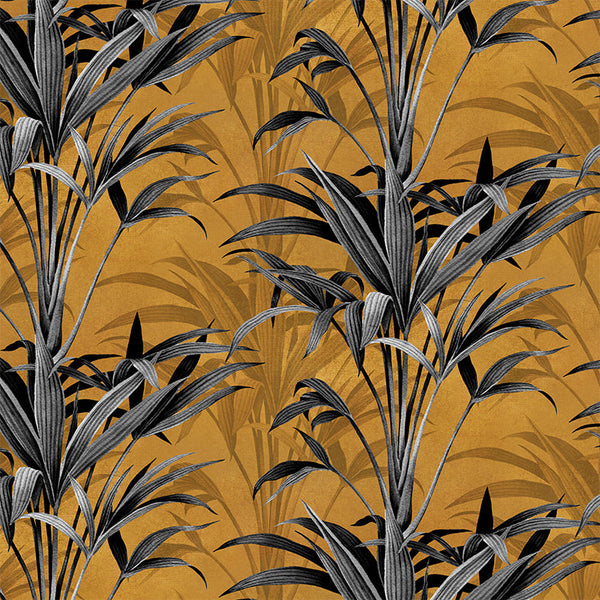 beau monde Avalana Wild Grasses Wallpaper - Gold