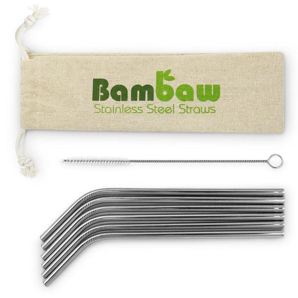 Beau Monde Bambaw Stainless Steel Straws S/6