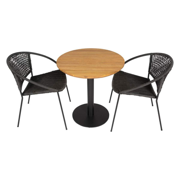 Beau Monde Beau&Co Dakota Black Outdoor Bistro Set