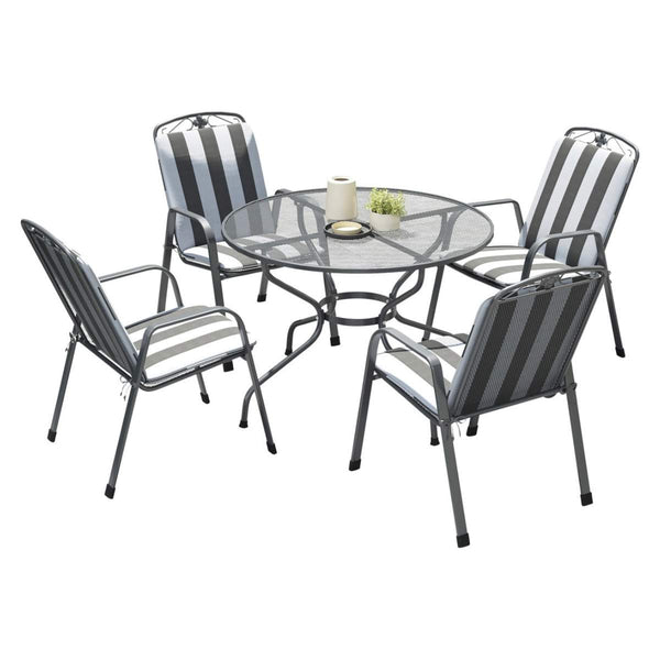 beau monde Beau&Co Savoy Round 4 Seater Dining Set