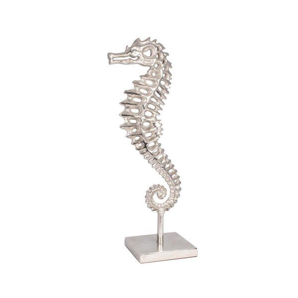 Beau Monde Beau&Co Silver Metal Sea Horse Ornament