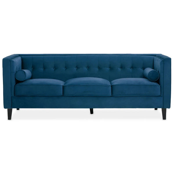 Beau Monde Beaumonde Home Helios Blue Velvet Sofa